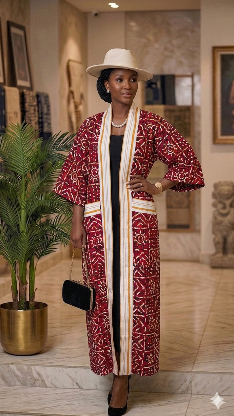 Caftan long riche tante