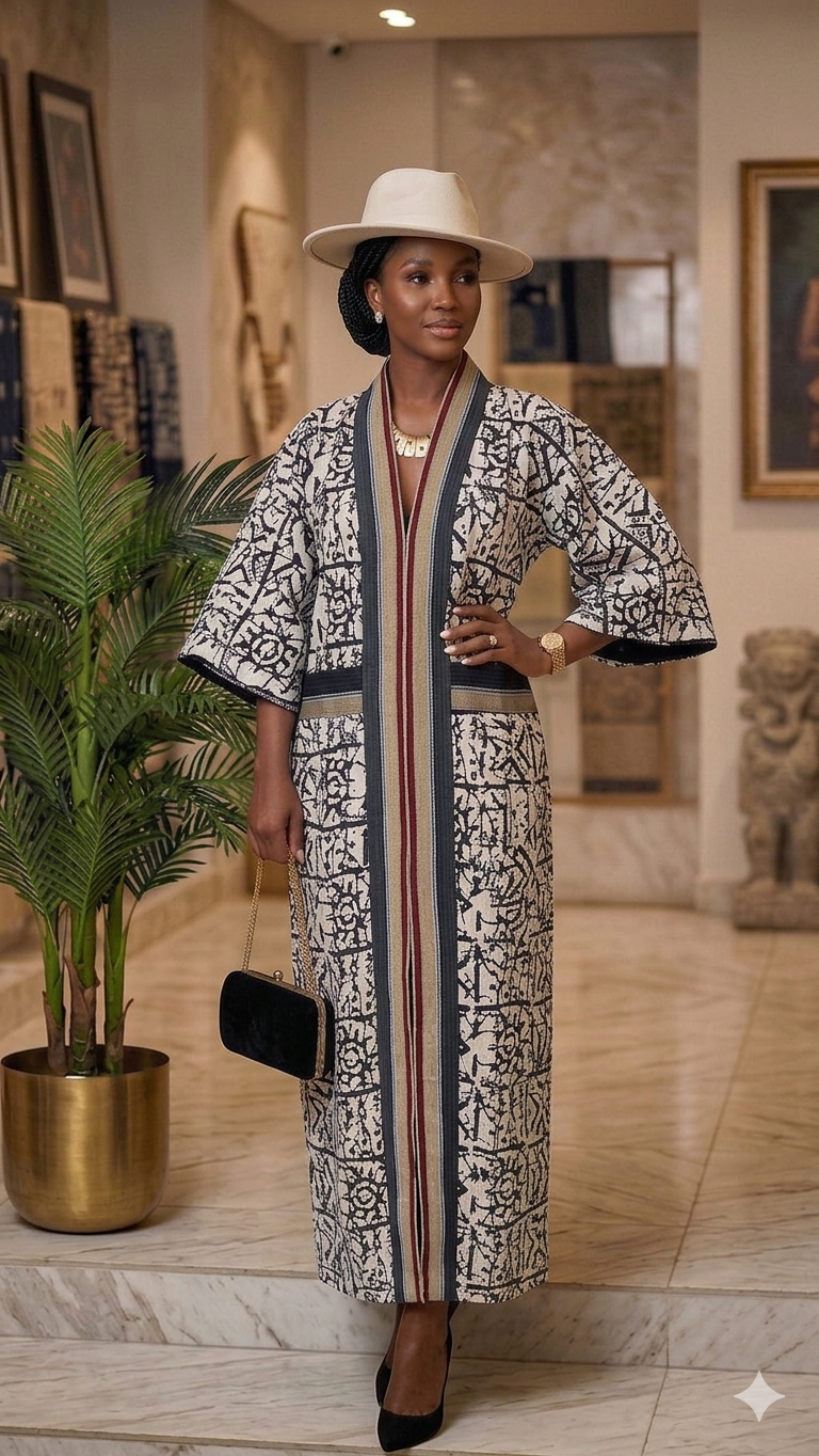 Caftan long riche tante