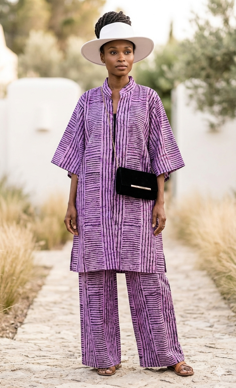 Deborah Kaftan Set – Lilac