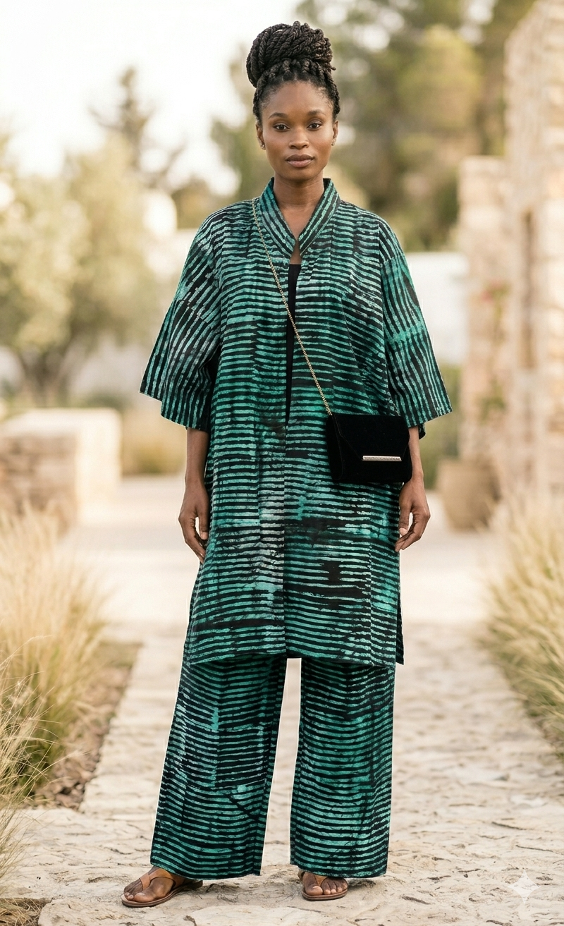 Deborah Kaftan Set – Green