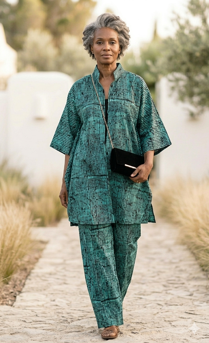 Deborah Kaftan Set – Teal